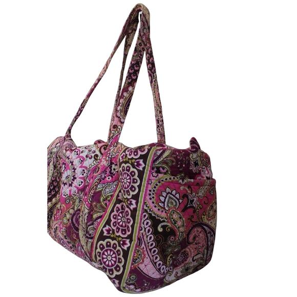 Vera Bradley Very Berry Duffel Weekender and Garment Set Retired Pattern Pink - Picture 5 of 15